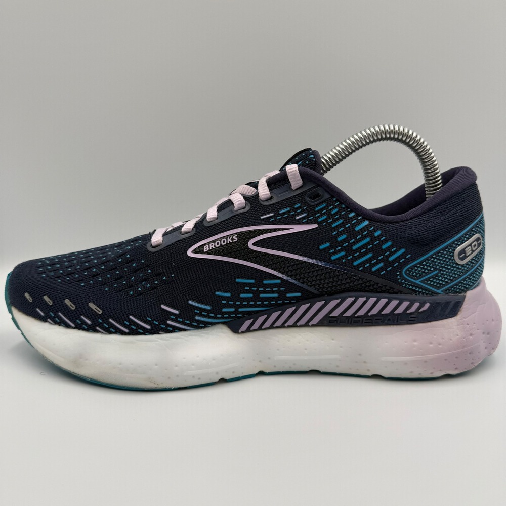 Brooks Glycerin GTS 20 Blue Pink Running Shoes Women's Size 8.5 1203701B499 - Picture 2 of 9
